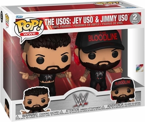 Funko POP! WWE: The Usos: Jey USO & Jimmy USO, 2-Pack - Collectable Vinyl Figure - Gift Idea - Official Merchandise - for Kids & Adults - Sports Fans - Model Figure for Collectors and Display