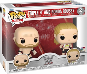 Funko POP! WWE: Triple H and Ronda Rousey, 2-Pack - Collectable Vinyl Figure - Gift Idea - Official Merchandise - for Kids & Adults - Sports Fans - Model Figure for Collectors and Display