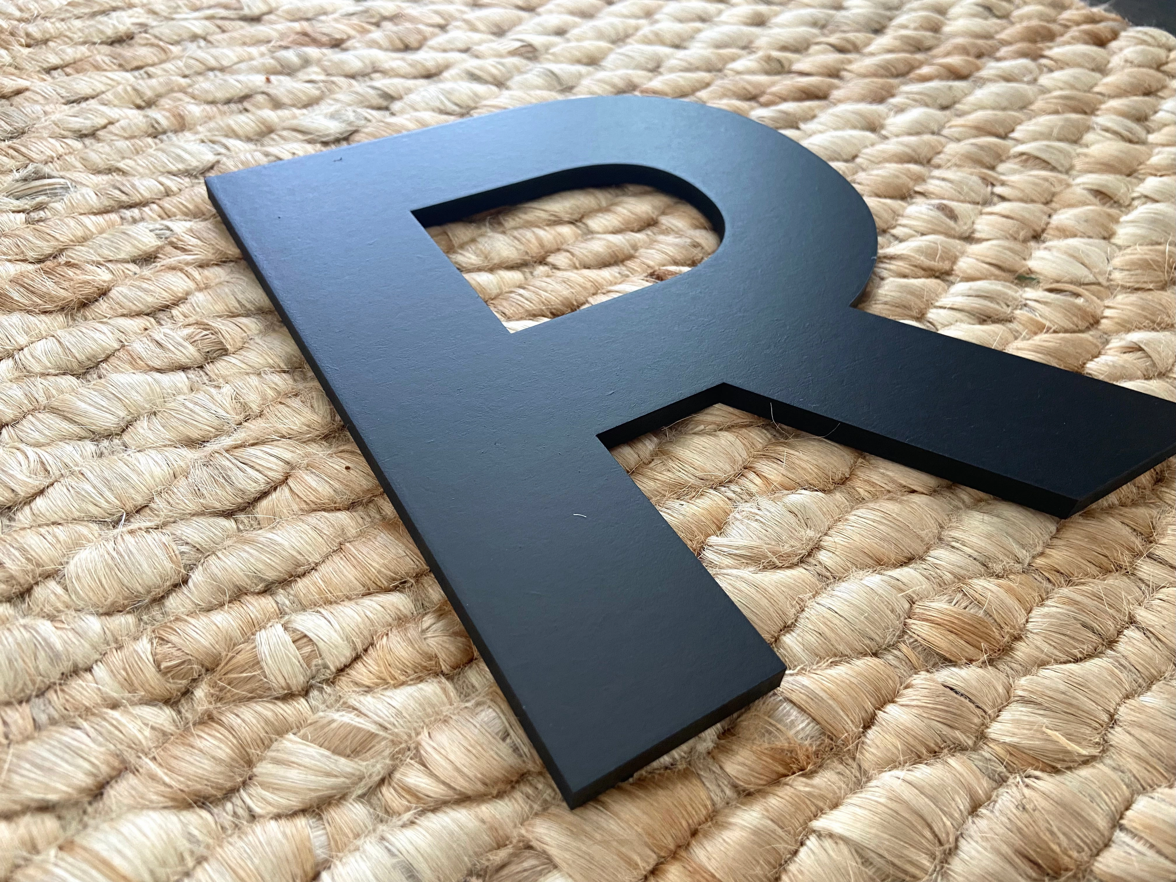 G - 16” Letter Painted Black Alphabet Letters