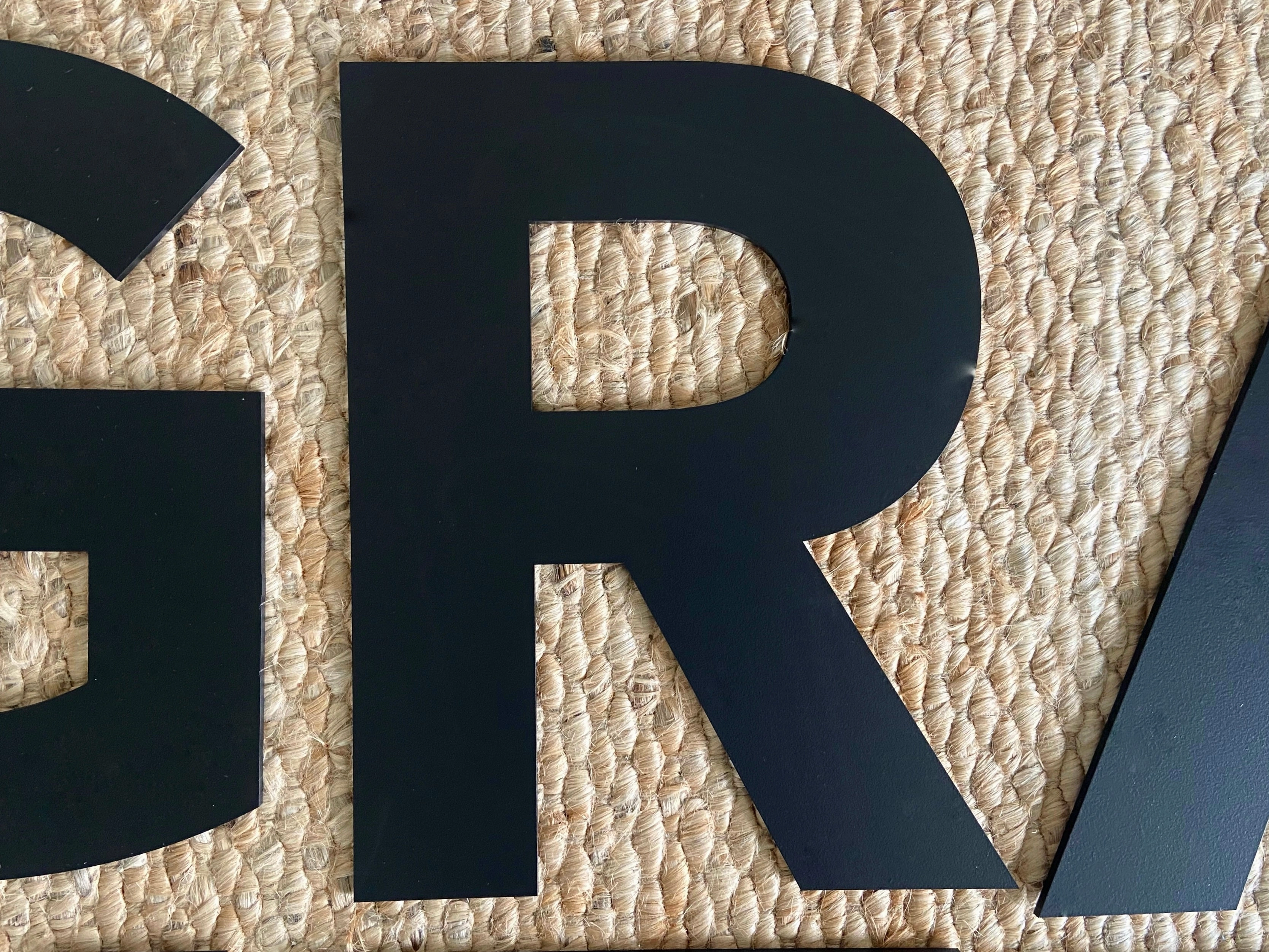 G - 16” Letter Painted Black Alphabet Letters