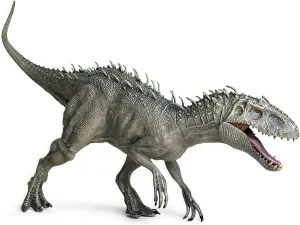 Gemini&Genius Dinosaur Toy Tyrannosaurus Rex with Moveable Jaw-15 Inches Length Large T-rex Figureine - Great Kids Toy Gift (1Pc Big Gray T-Rex)
