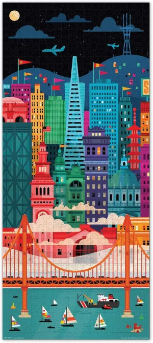 Genuine Fred SAN FRANCISCO by Little Friends of Printmaking, 1000 piece puzzle