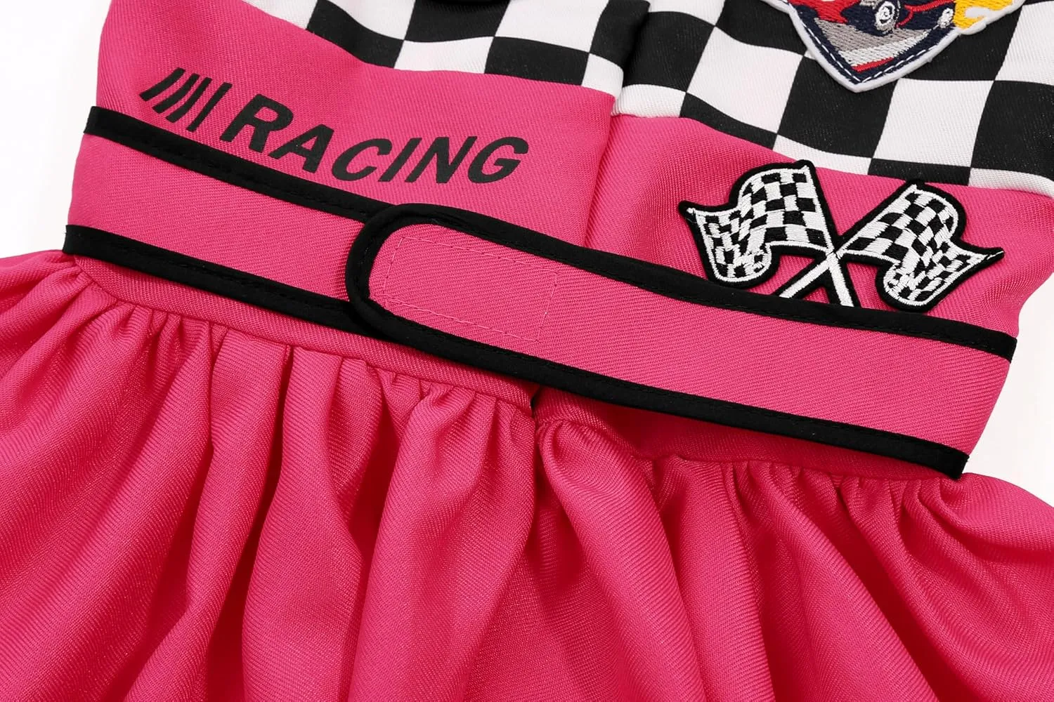 Girls Race Car Driver Costume Racing Suit Racer Dress Halloween Dress Up