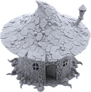 Goblin Mushroom Hovel by Printable Scenery - Compatible with Dungeons and Dragons (DND, D&D), 28mm Miniature Wargaming, Tabletop RPGs, Wargame Scenery