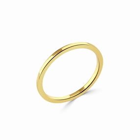 Gold Stacker Flat Classic Band