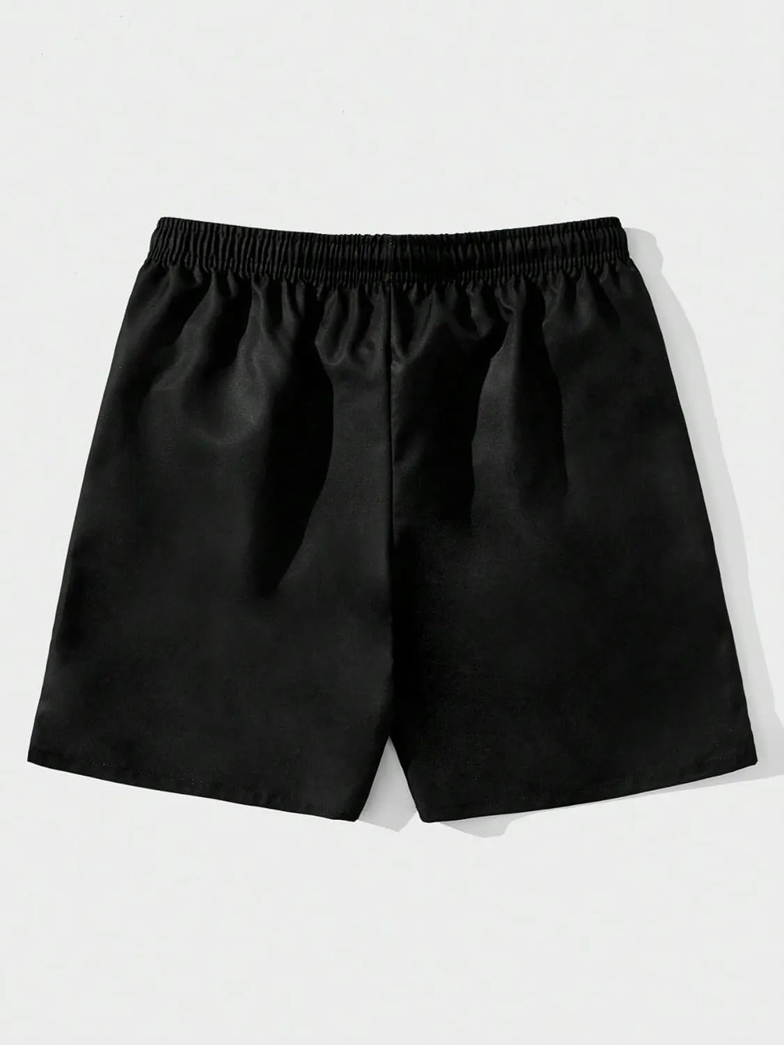 GORGLITTER Men's Letter Graphic Track Shorts Drawstring Waist Summer Workout Shorts