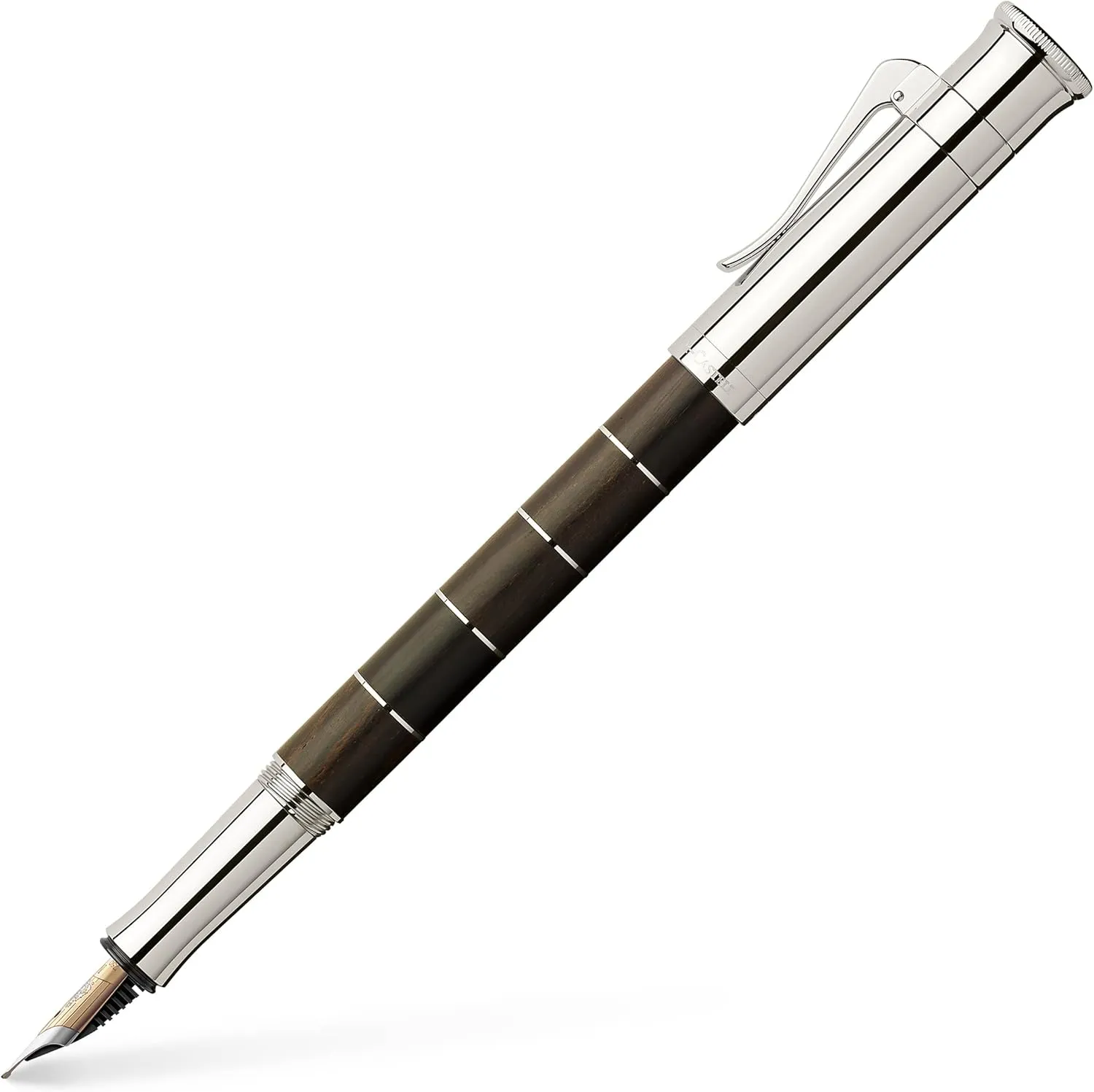 Graf von Faber-Castell Classic Anello Grenadilla Fountain Pen, Medium Nib (M) (FC145800)