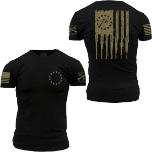 Grunt Style Betsy Rifle Flag Men's T-Shirt