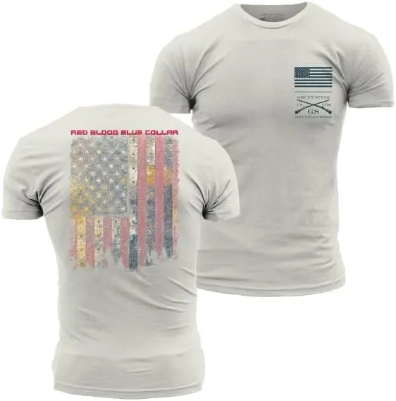 Grunt Style Red Blood Blue Collar Men's T-Shirt