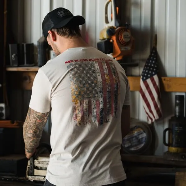 Grunt Style Red Blood Blue Collar Men's T-Shirt