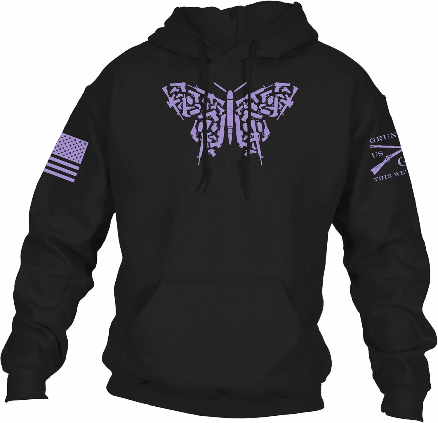 Grunt Style 2A Butterfly Women's Pullover Hoodie
