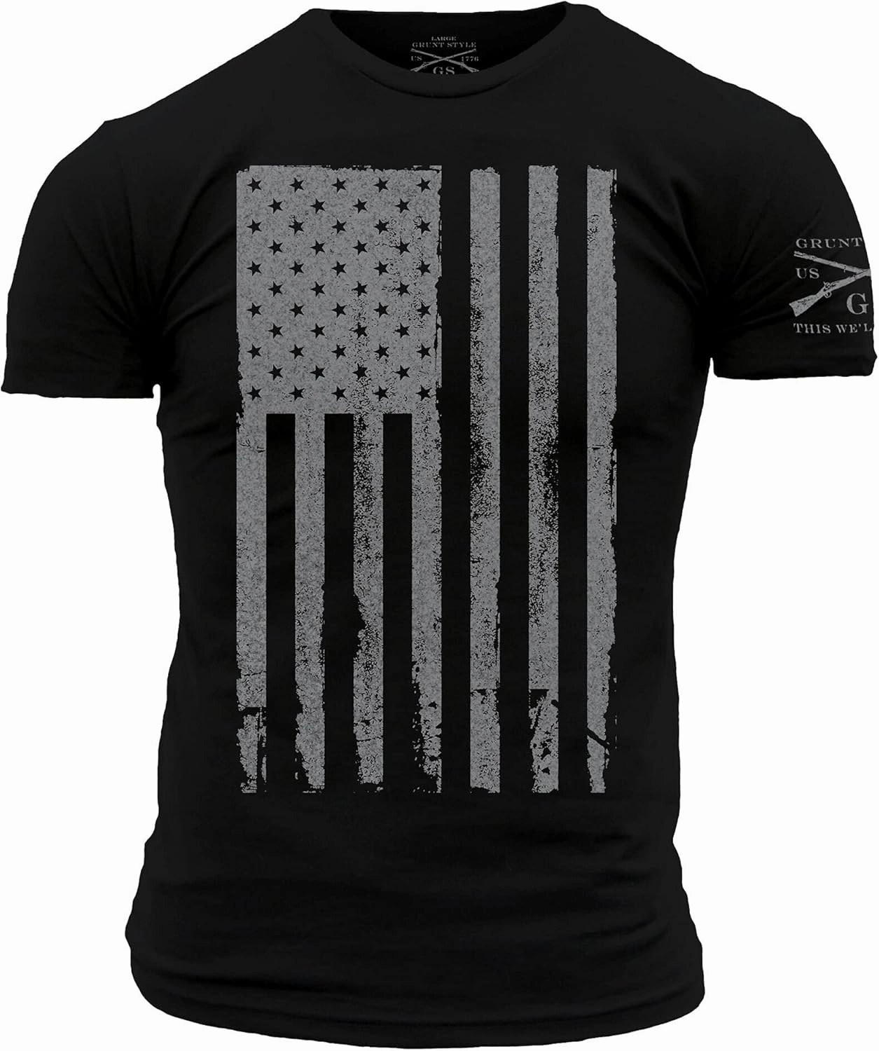 Grunt Style America Patriotic Flag Men’s Shirt