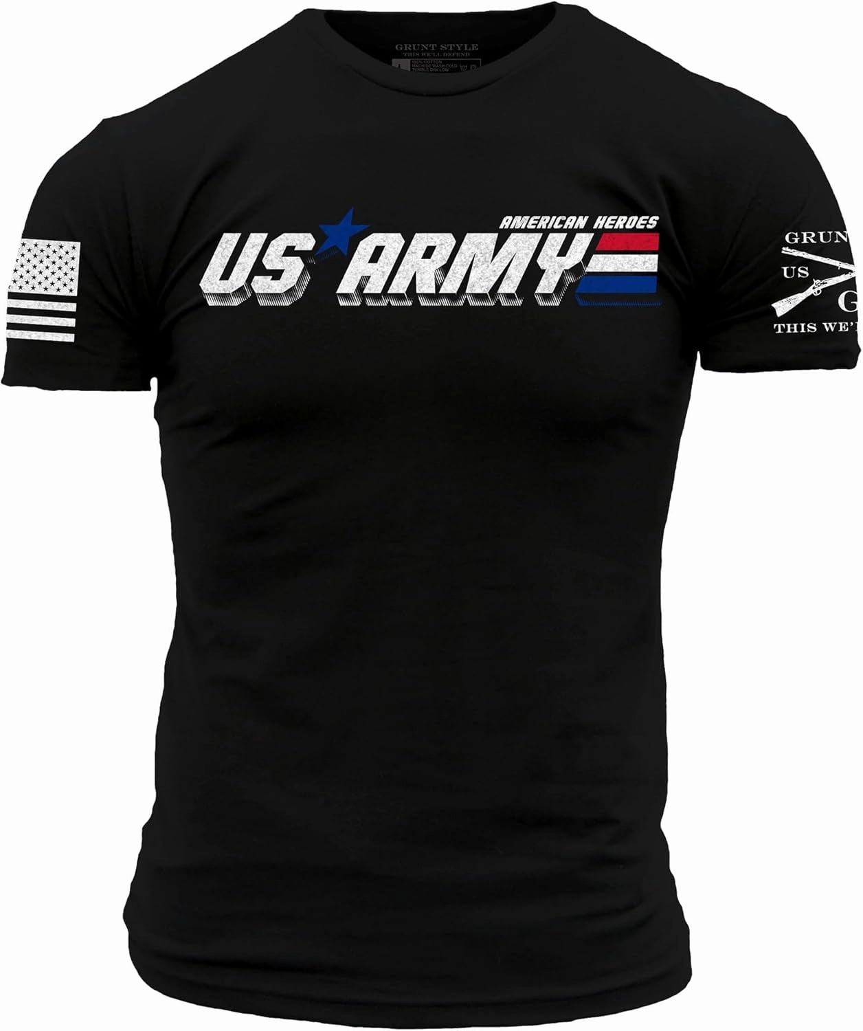 Grunt Style American Heroes Army Men's T-Shirt