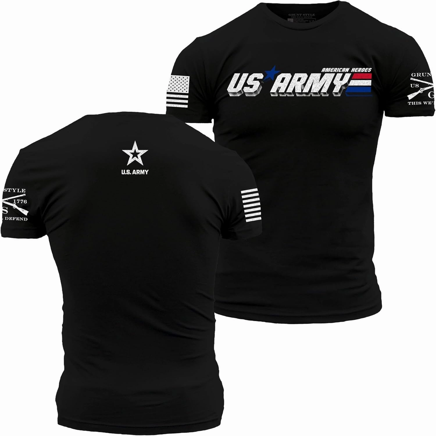 Grunt Style American Heroes Army Men's T-Shirt