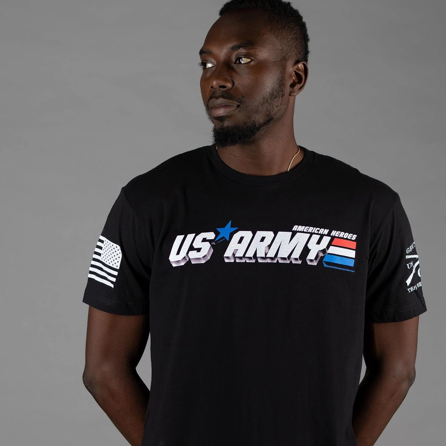Grunt Style American Heroes Army Men's T-Shirt