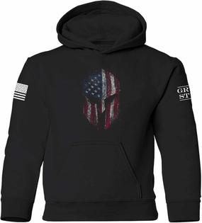Grunt Style American Spartan Unisex Youth Hoodie