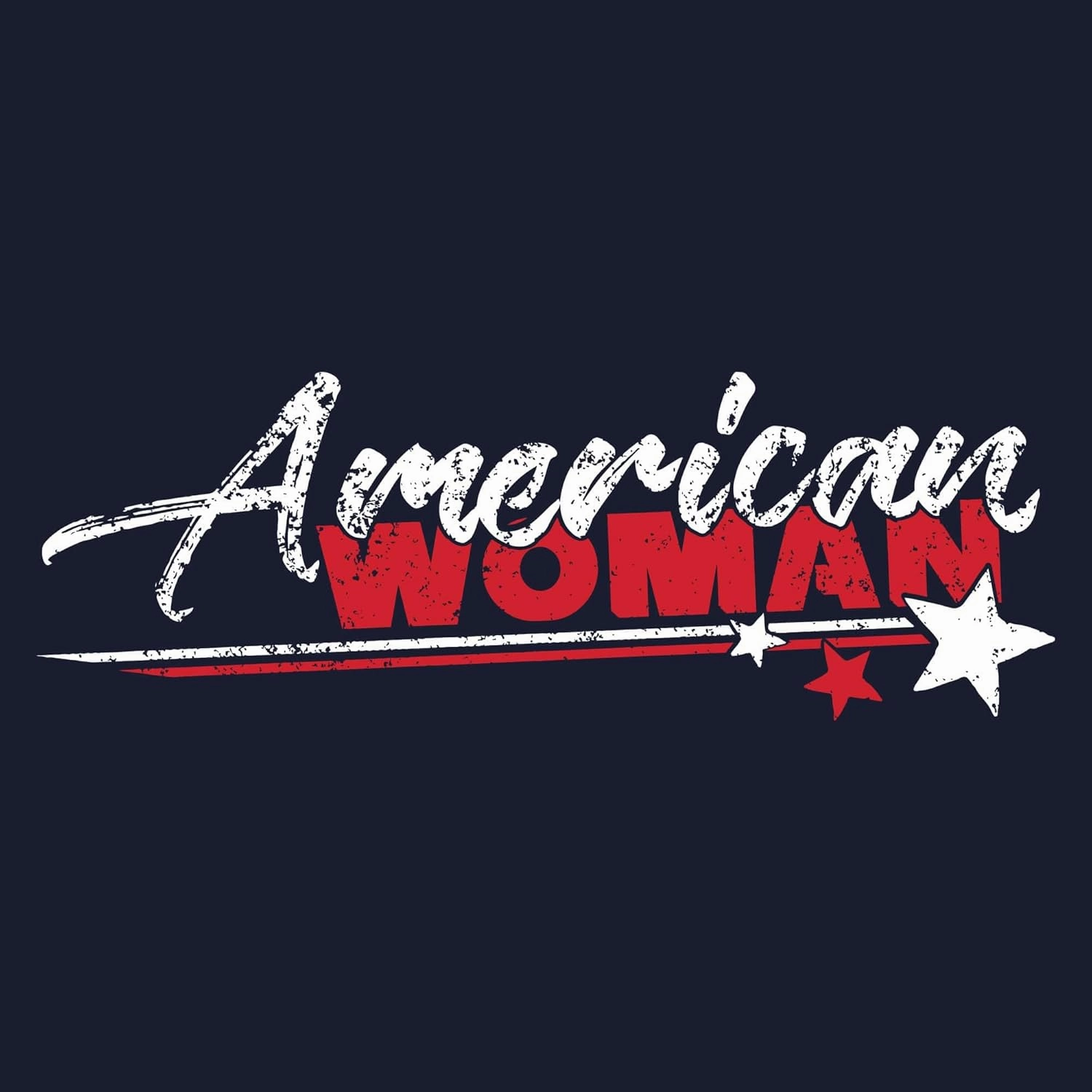 Grunt Style American Woman Women's V-Neck T-Shirt
