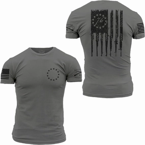 Grunt Style Betsy Rifle Flag Men's T-Shirt