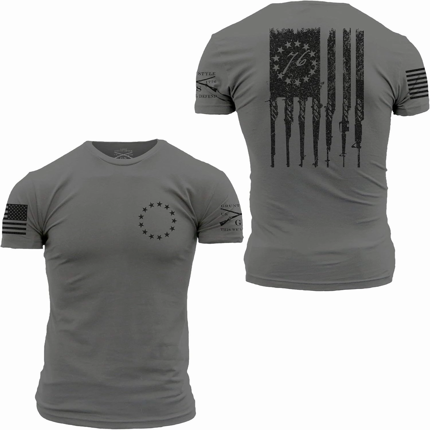 Grunt Style Betsy Rifle Flag Men's T-Shirt