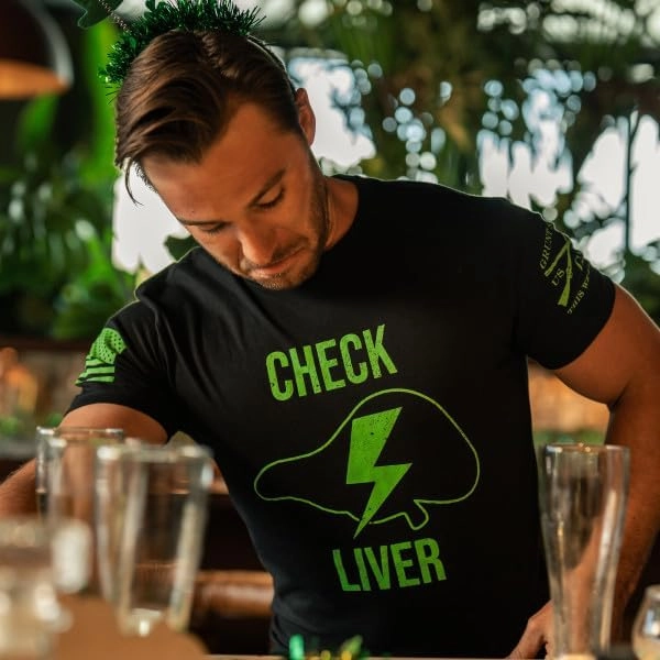 Grunt Style Check Liver Men's T-Shirt