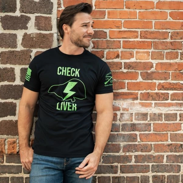 Grunt Style Check Liver Men's T-Shirt