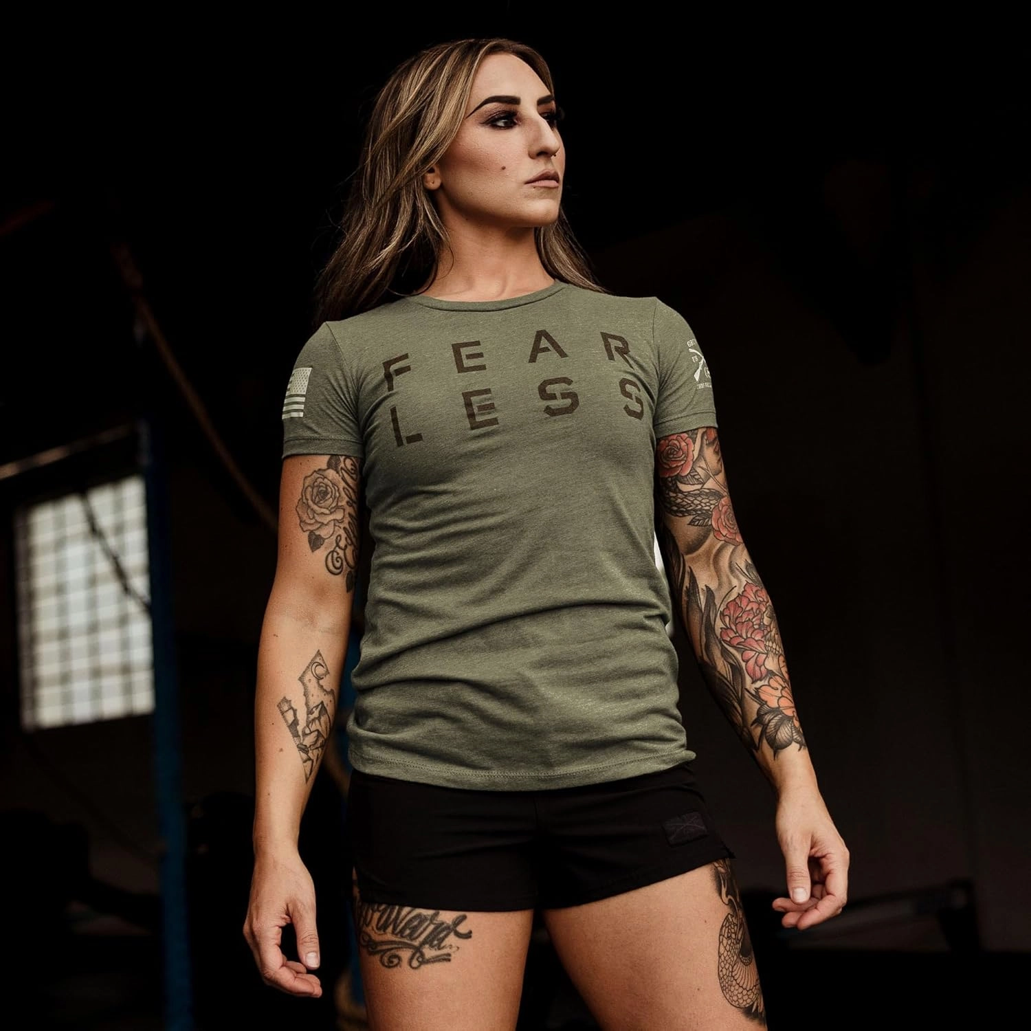 Grunt Style Fear Less Women's Training T-Shirt