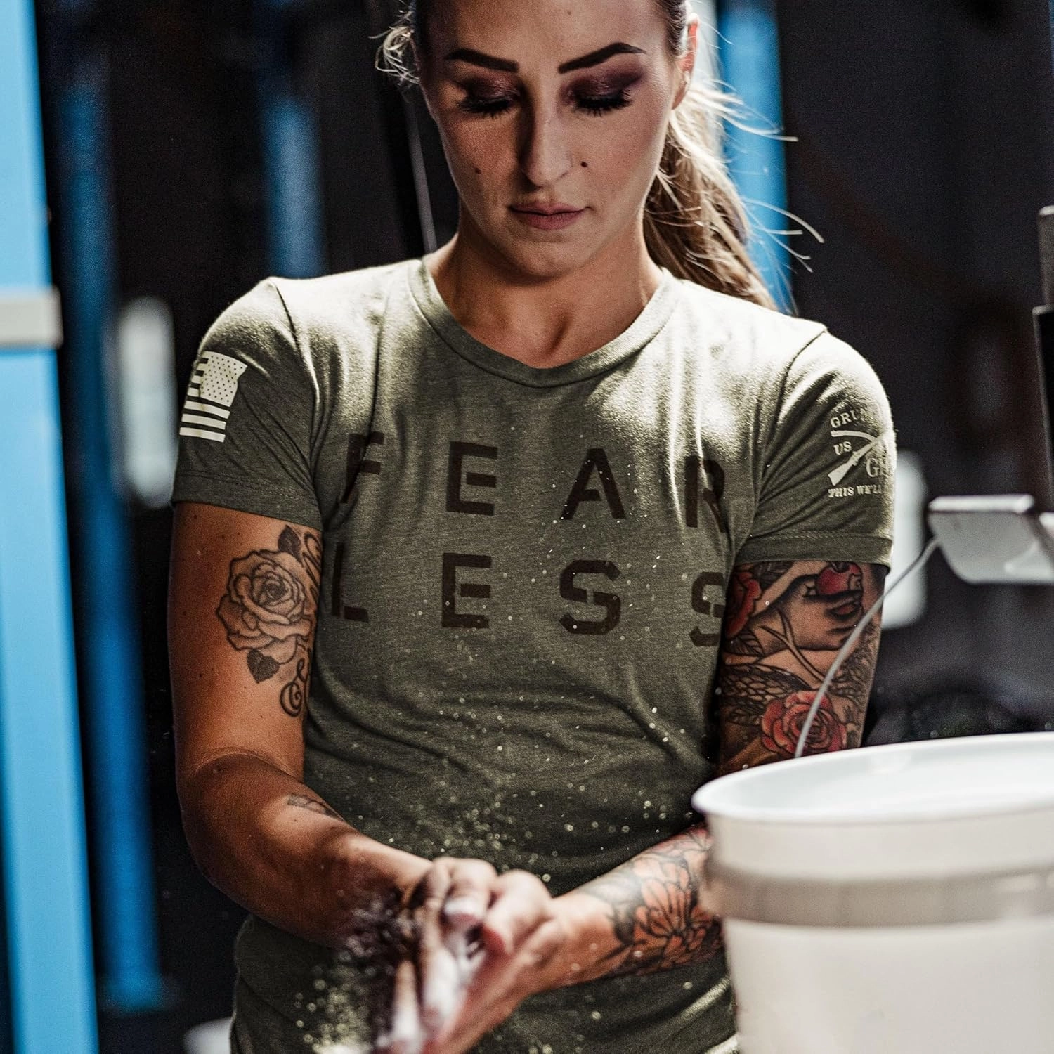 Grunt Style Fear Less Women's Training T-Shirt