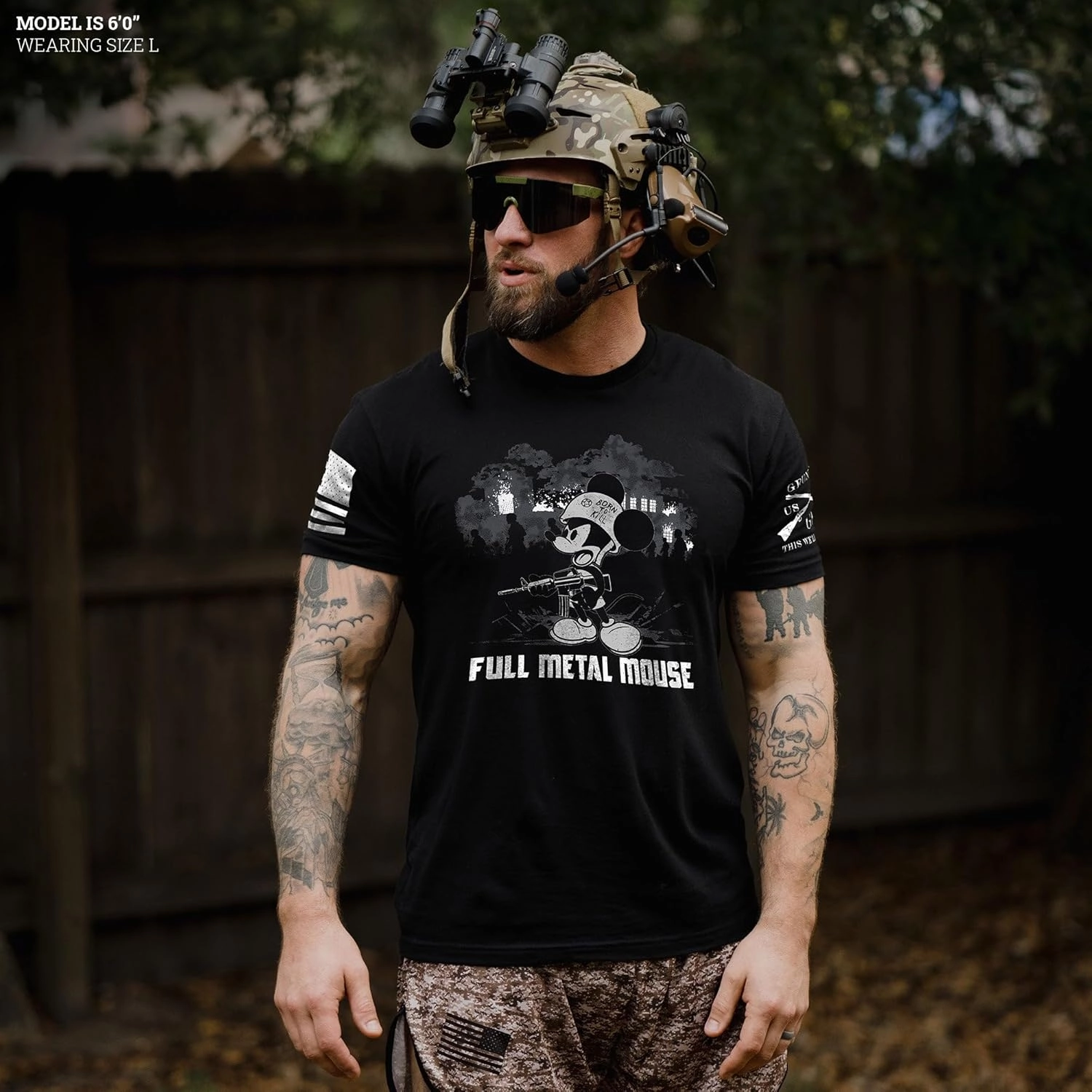 Grunt Style Full Metal Mouse Men's T-Shirt