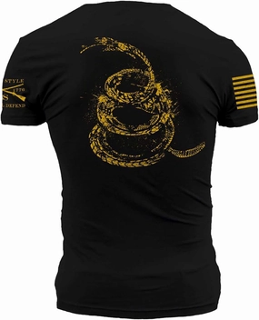 Grunt Style Gadsden Tracks Men's T-Shirt, Color Black, Size Medium