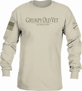 Grunt Style Grumpy Old Vet Men's Long Sleeve T-Shirt