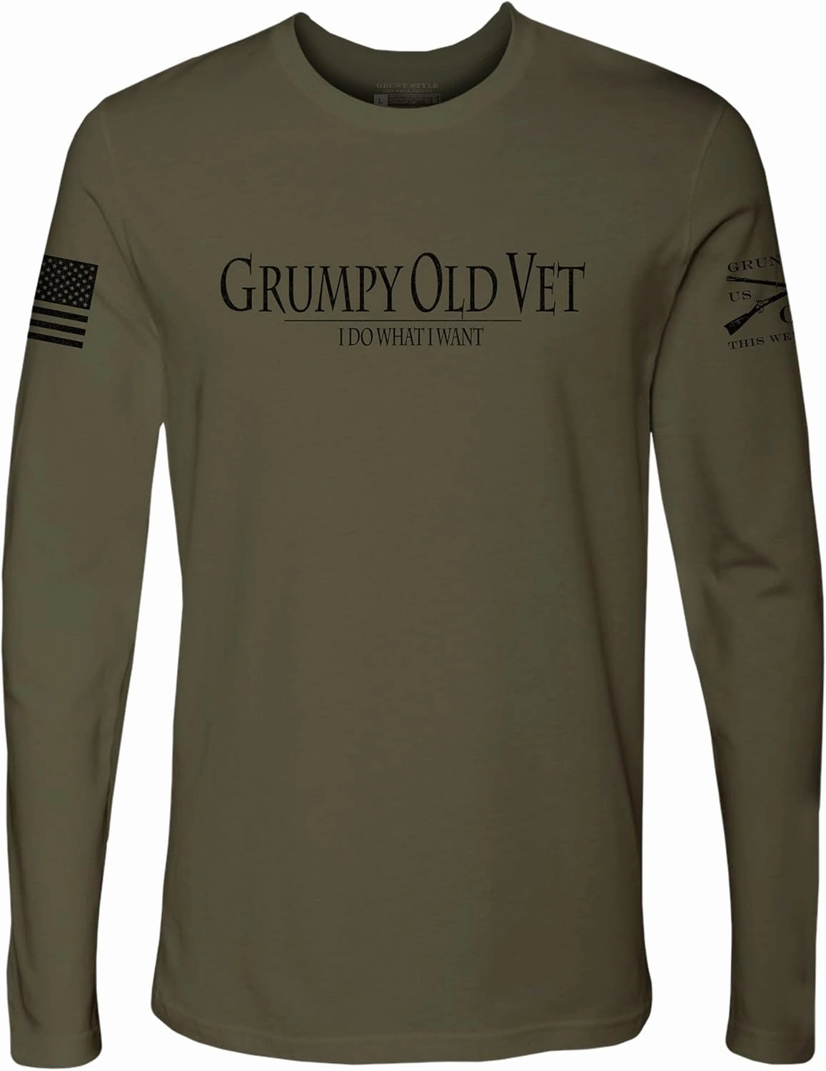 Grunt Style Grumpy Old Vet Men's Long Sleeve T-Shirt