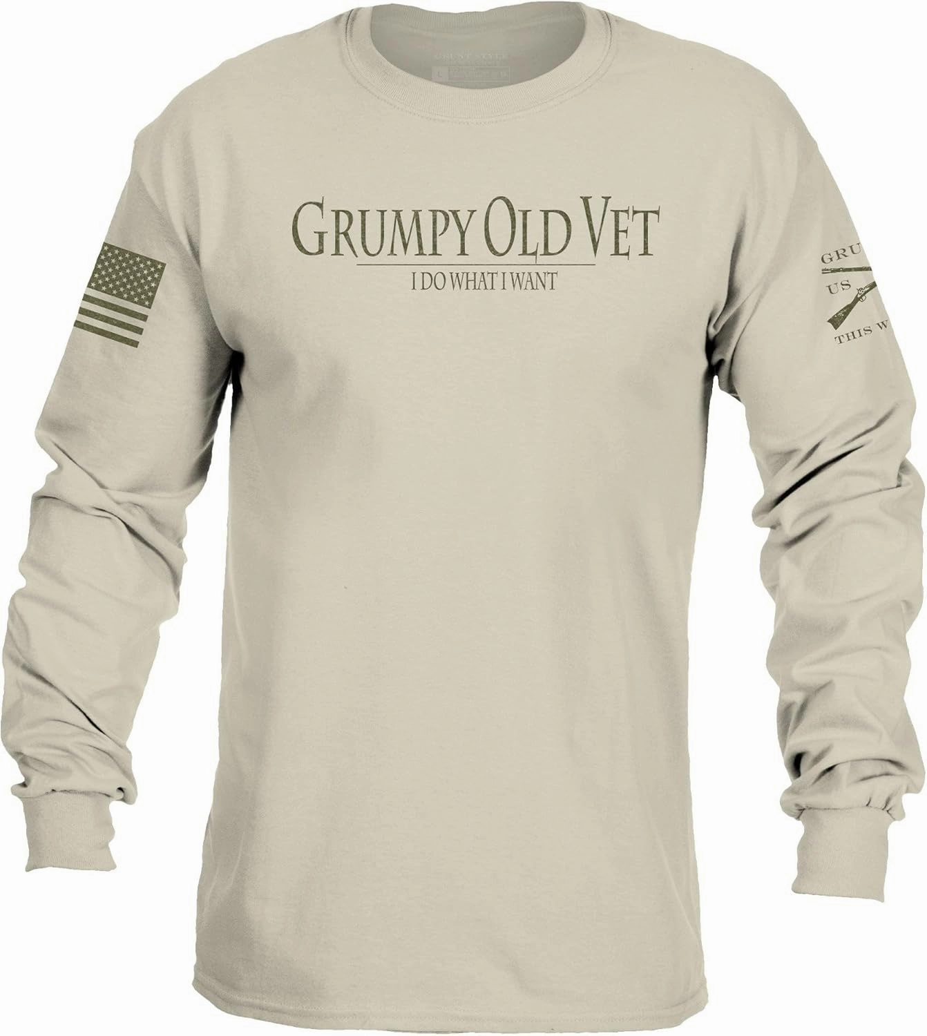 Grunt Style Grumpy Old Vet Men's Long Sleeve T-Shirt