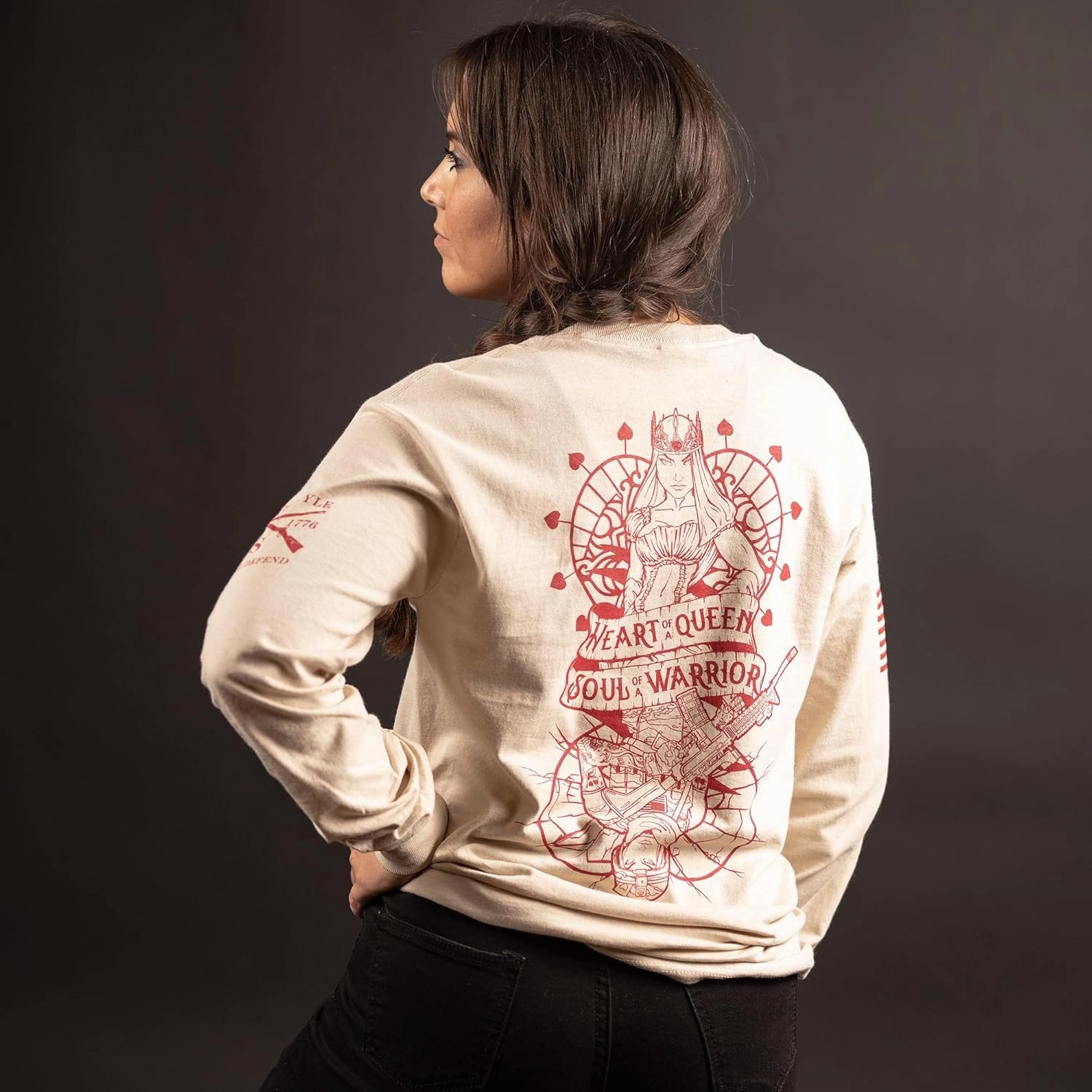 Grunt Style Heart and Soul of a Warrior Women's Long Sleeve T-Shirt