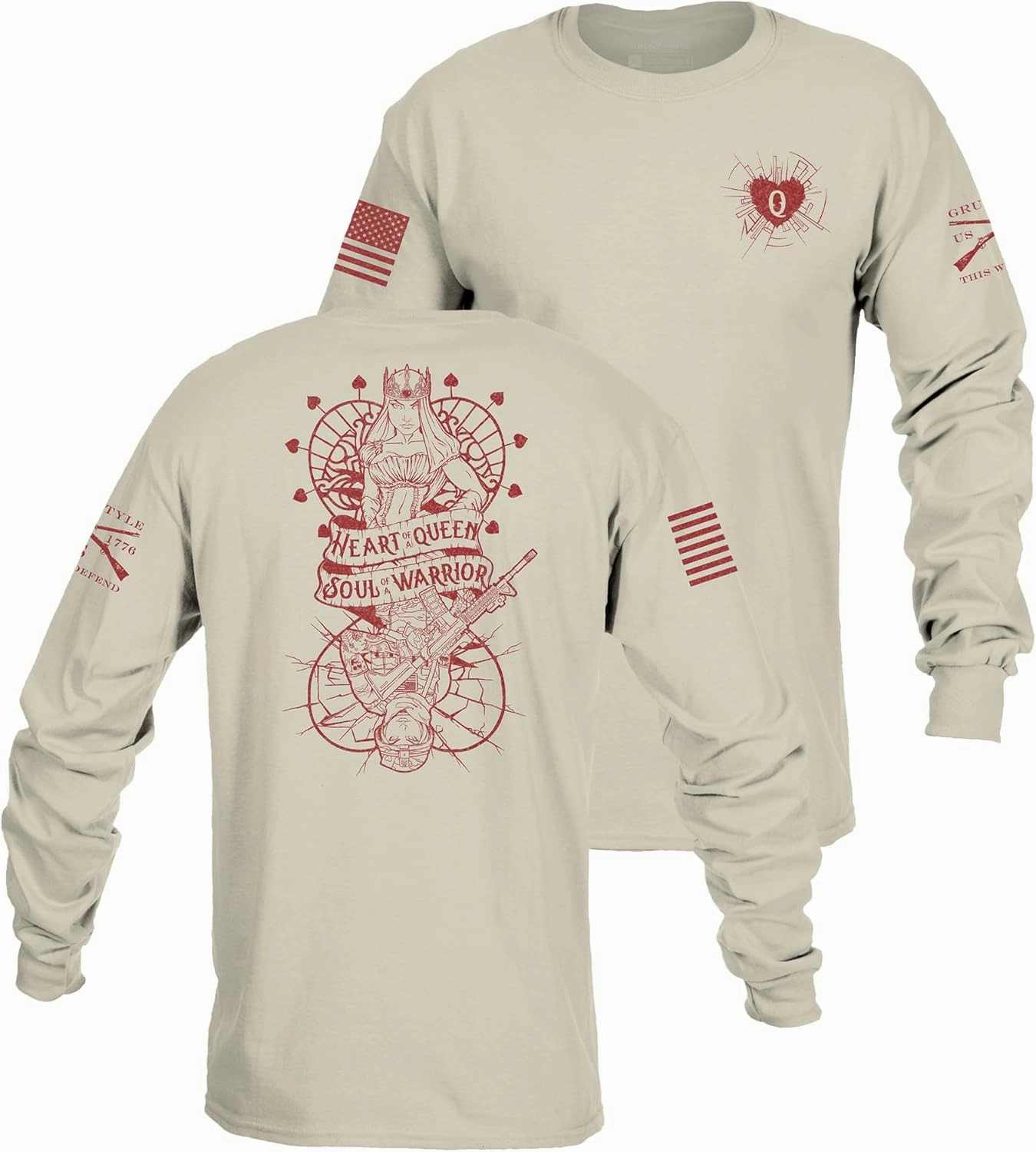 Grunt Style Heart and Soul of a Warrior Women's Long Sleeve T-Shirt