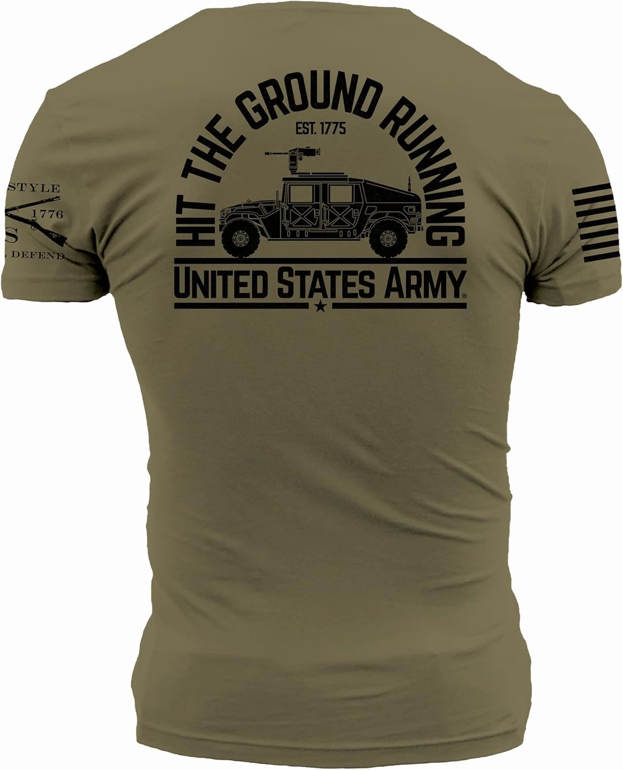 Grunt Style Hit The Ground Running Army Men's T-Shirt