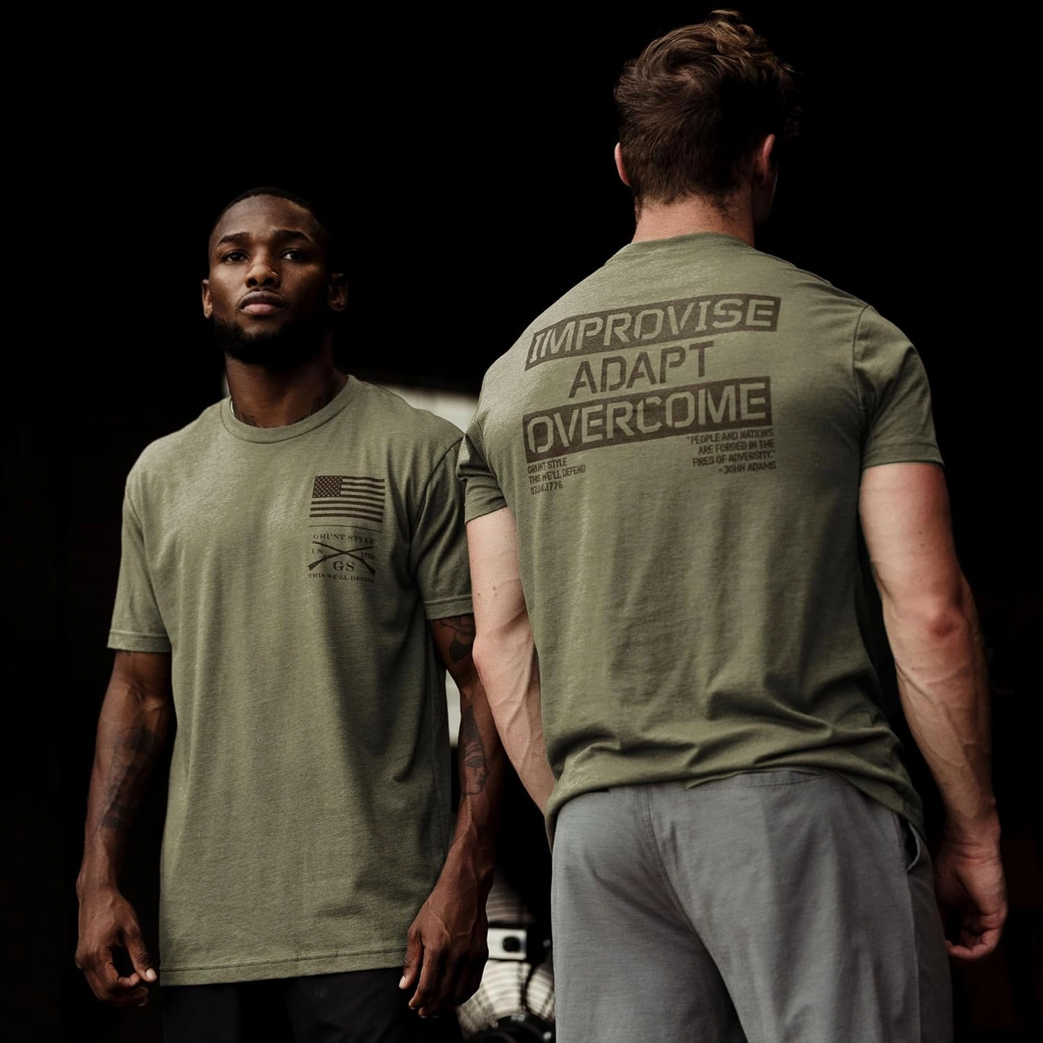 Grunt Style Improvise Adapt Overcome Men's Training T-Shirt