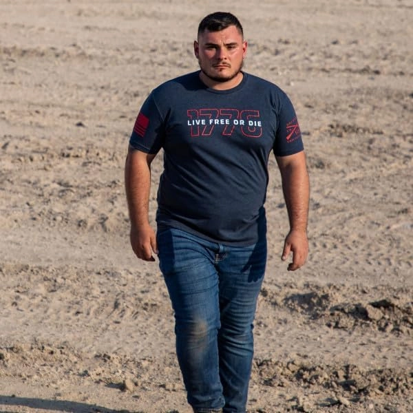 Grunt Style Live Free Or Die '76 Men's T-Shirt