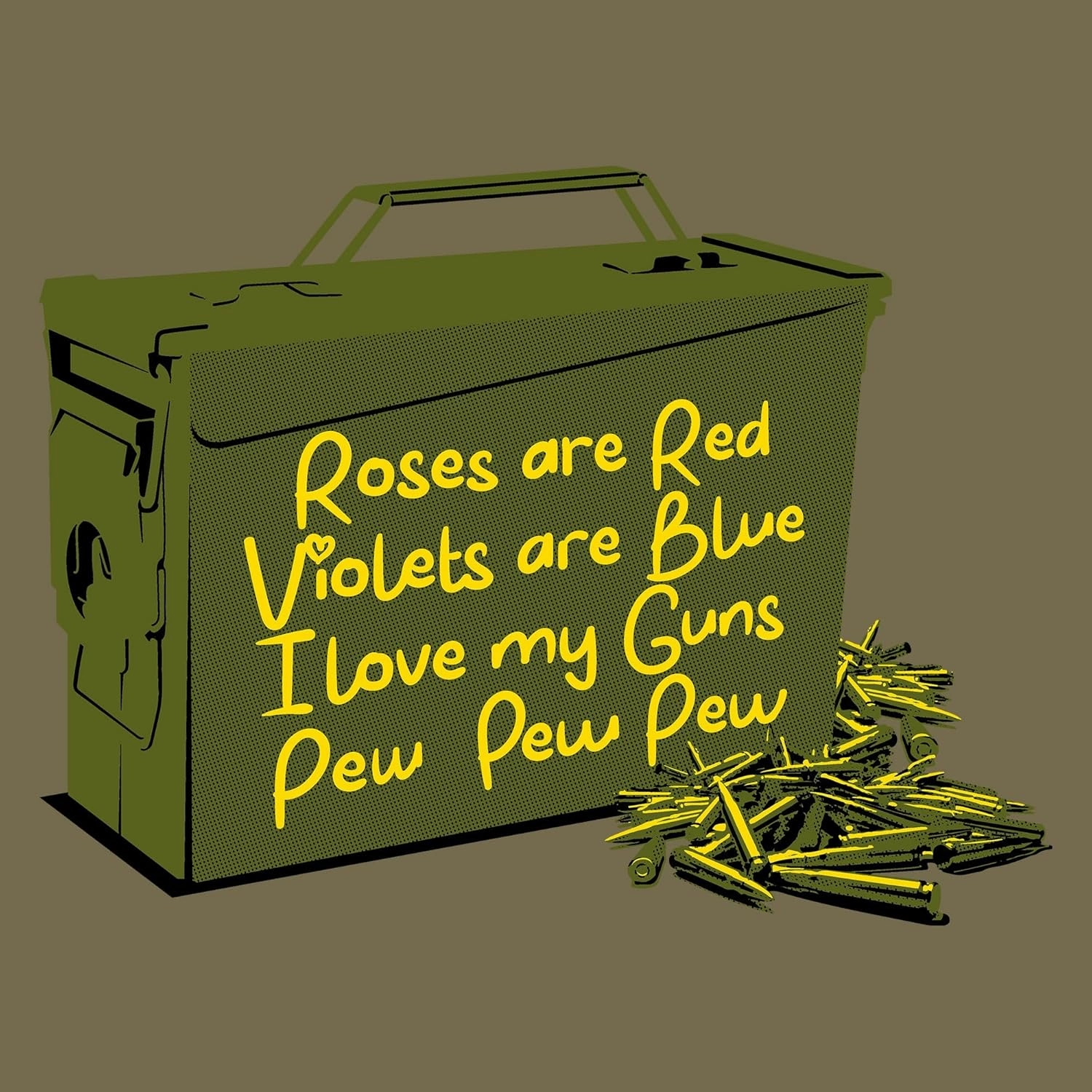 Grunt Style Love Guns Poem Men's T-Shirt