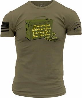 Grunt Style Love Guns Poem Men's T-Shirt