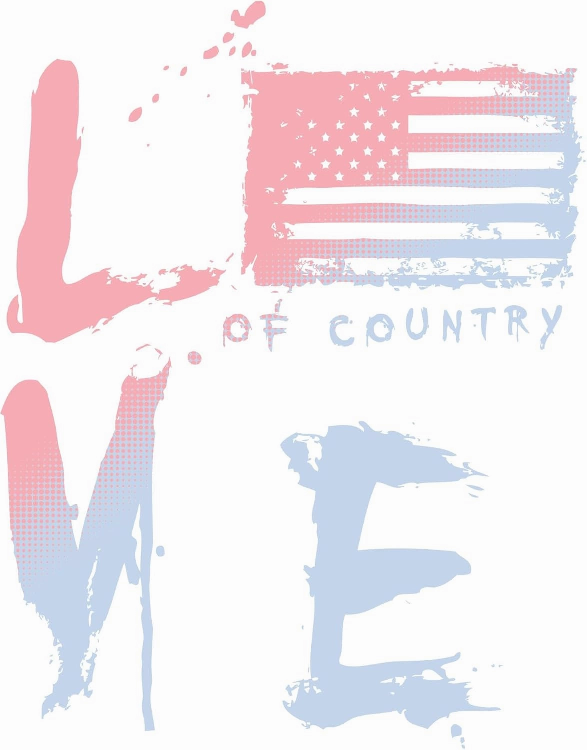 Grunt Style Love of Country Ombre Women's T-Shirt