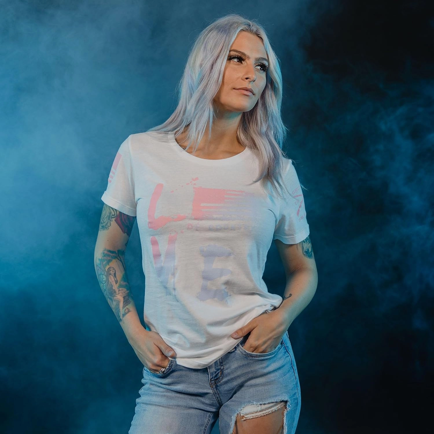 Grunt Style Love of Country Ombre Women's T-Shirt