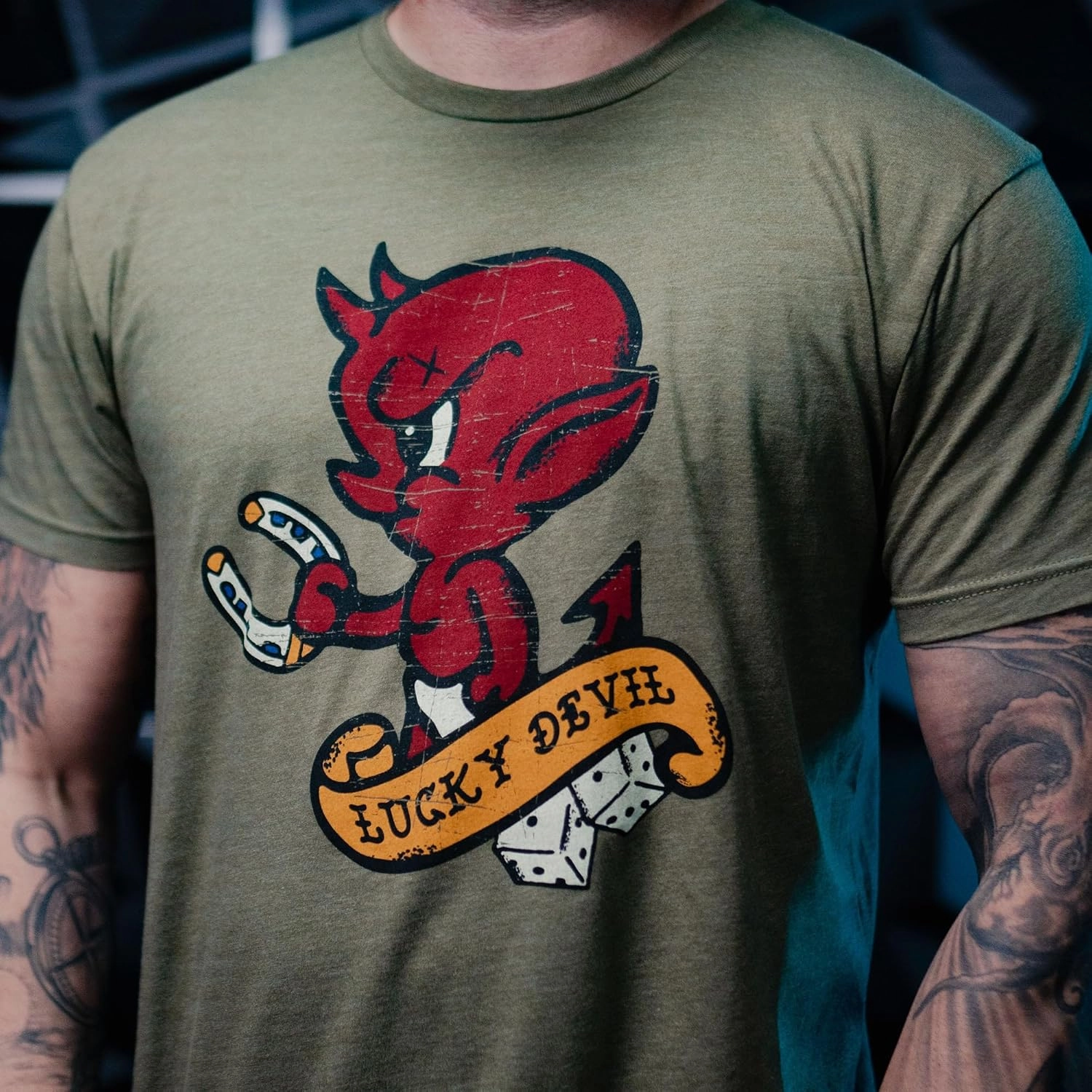 Grunt Style Lucky Devil Men's T-Shirt
