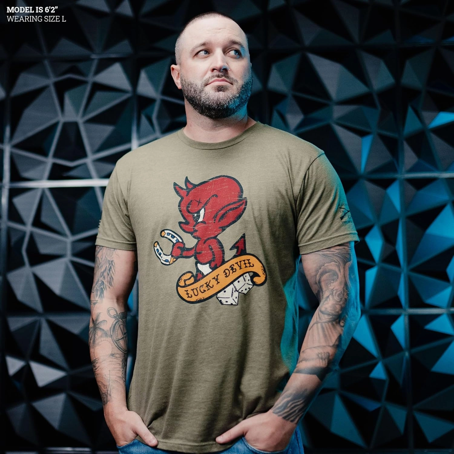 Grunt Style Lucky Devil Men's T-Shirt