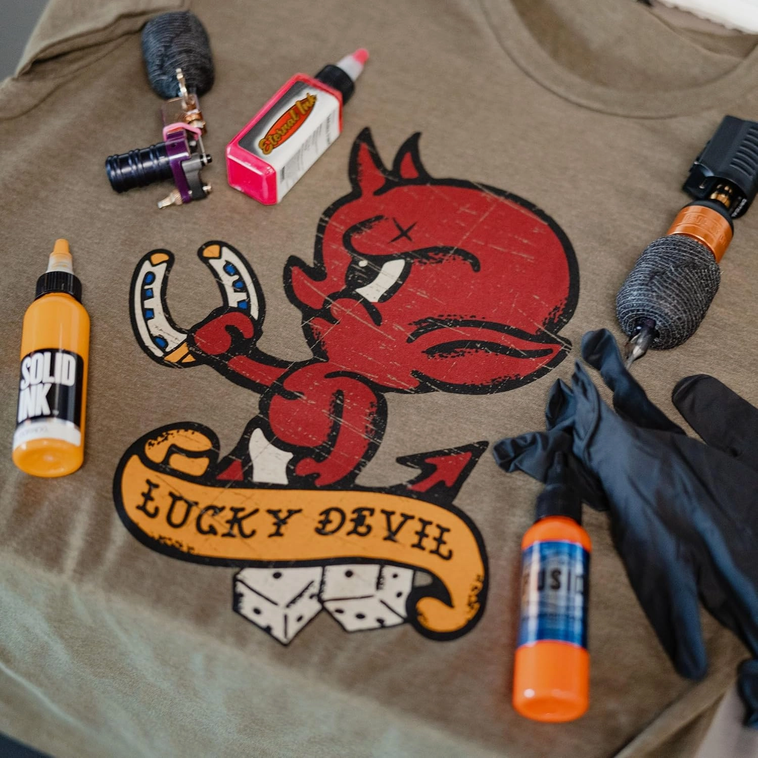 Grunt Style Lucky Devil Men's T-Shirt