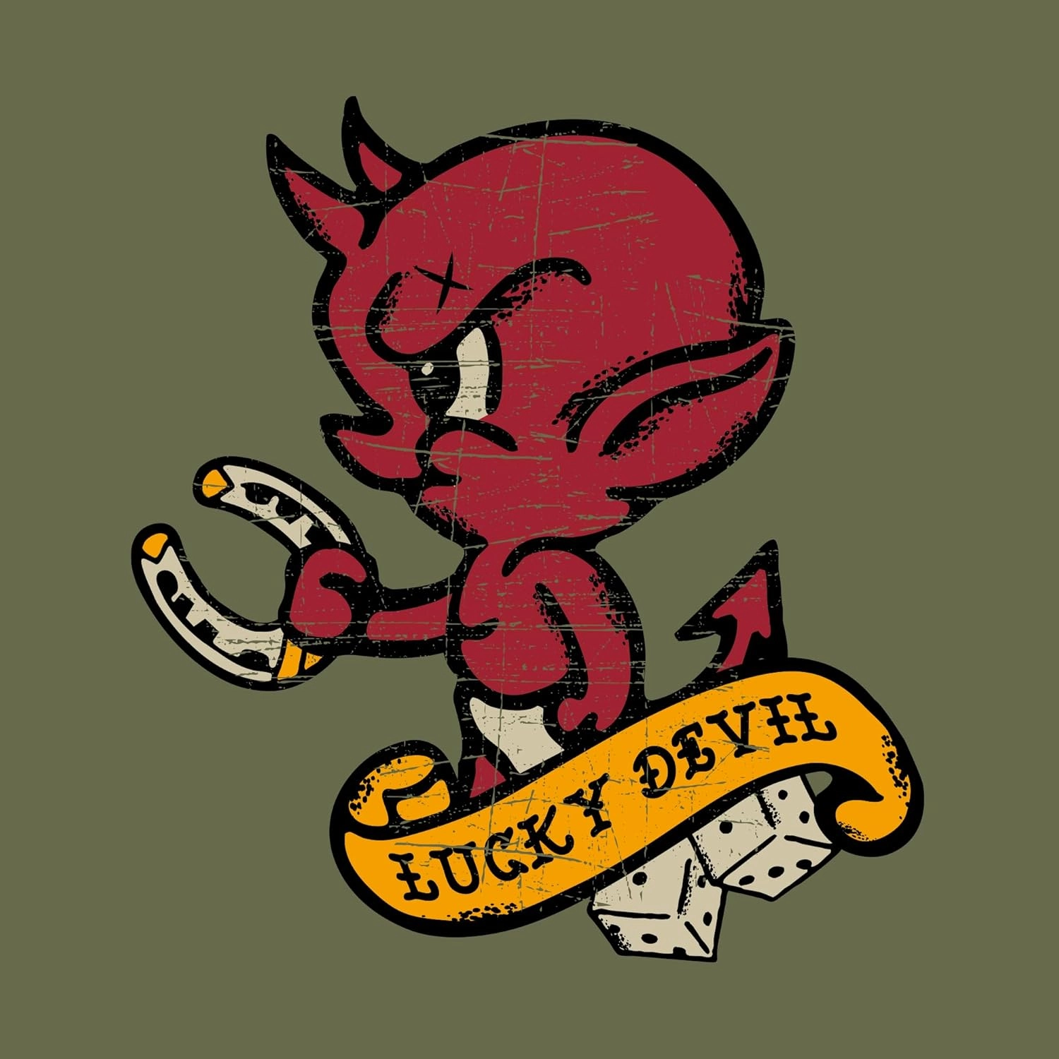 Grunt Style Lucky Devil Men's T-Shirt