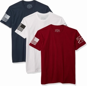 Grunt Style Patriot Pack 3-Pack Men's T-Shirts