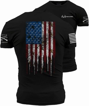Grunt Style Realtree AP Snow® - Hunting Flag Men's T-Shirt