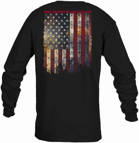 Grunt Style Red Blood Blue Collar™ Men's Long Sleeve T-Shirt