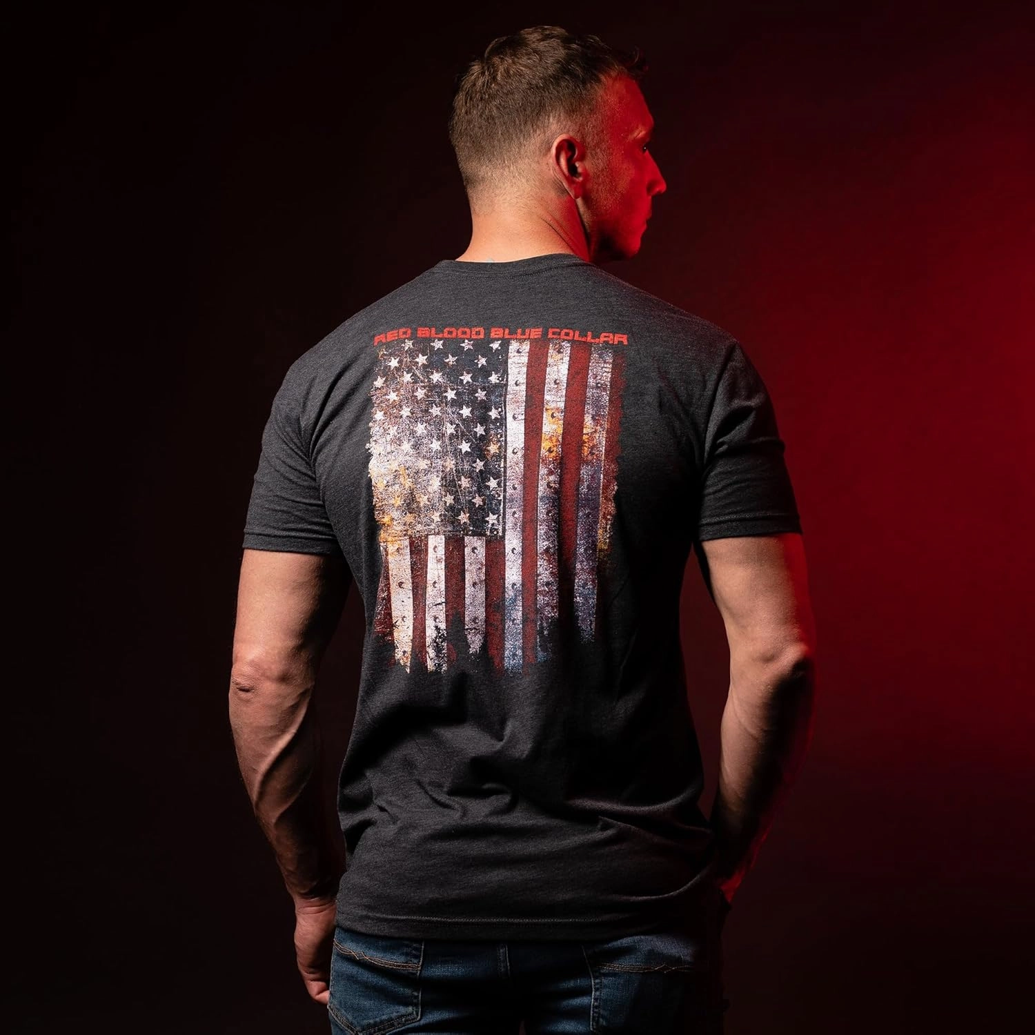 Grunt Style Red Blood Blue Collar Men's T-Shirt