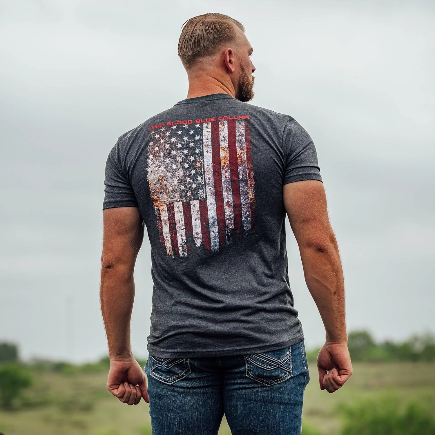 Grunt Style Red Blood Blue Collar Men's T-Shirt